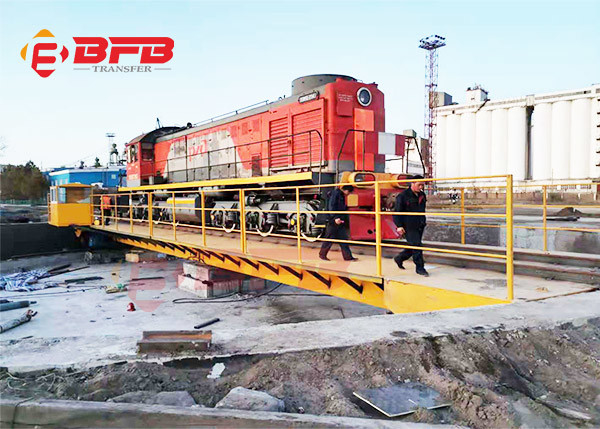 ロコモーティブの鉄道のための200トンの回転テーブルの柵の回転プラットホーム