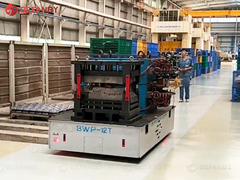 電気12トンは移動のカート、無軌道の電池式の渡すトロリーを形成する