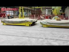 長寿命バッテリーレール移動カート、射出成形電動輸送トロリー