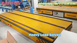 頑丈な 12 トン移送トロリー、インテリジェントなバッテリー駆動のレール誘導車両