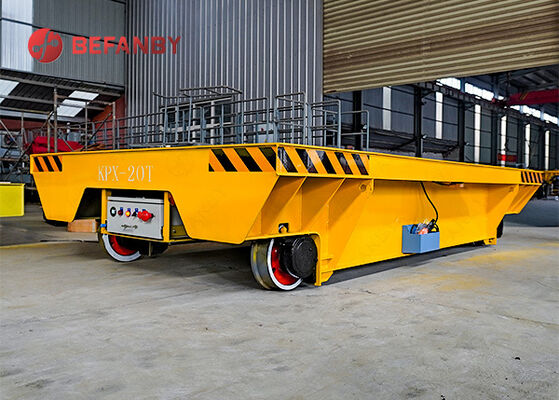Professional Battery Rail Transfer Cart For Factory Handling