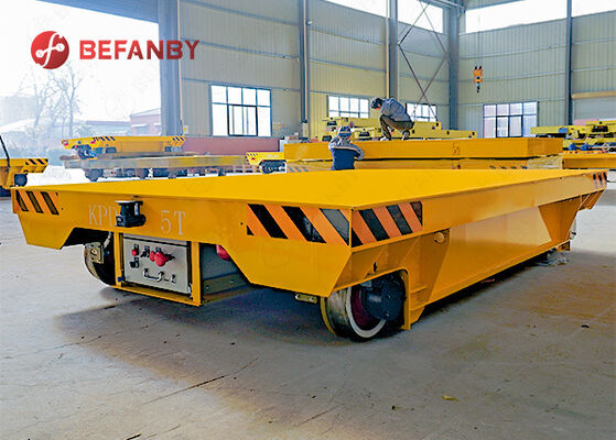 Steerable Battery Operated Trackless Transfer Cart with Customized Load Capacity and Steel Frame