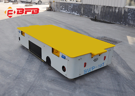 Rechargeable Electric Platform Trackless Transfer Cart For Workshop