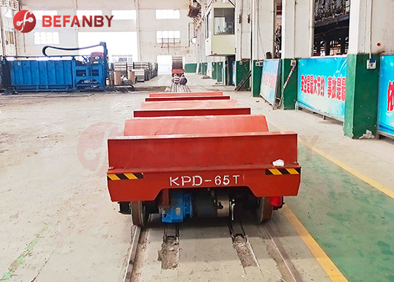 25 Ton Steel Plate Electric Track Rail Transfer Cart 20m/Min Running