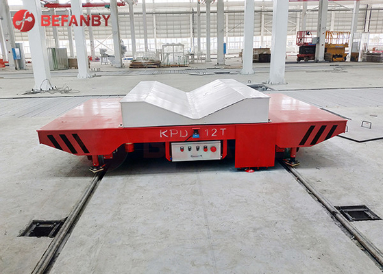 25 Ton Steel Plate Electric Track Rail Transfer Cart 20m/Min Running
