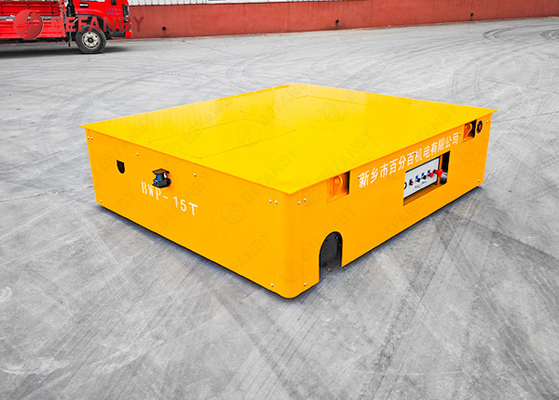 Battery Trackless Transfer Cart With PU Wheel