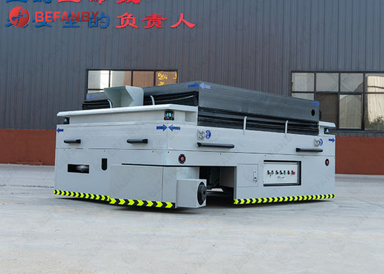 防爆金型工場 55T 全輪操舵式移動台車