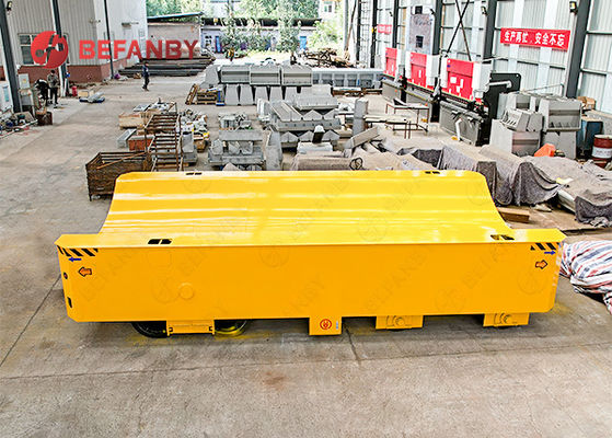 Customized Curved Tabletop Railess Motorized Transfer Trolley with High-Strength Frame