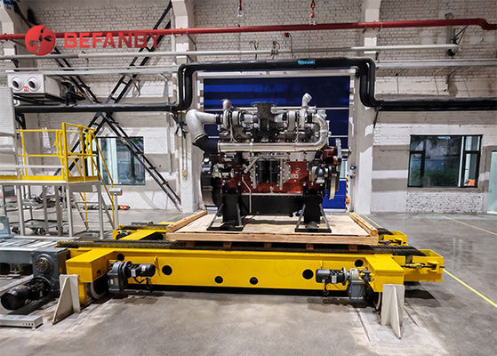 Heavy Load 15T Chain Conveyor Battery RGV Robot Transfer Cart