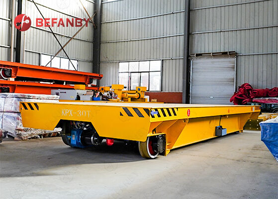 材料処理工場のための30Tバッテリーレール転送カート