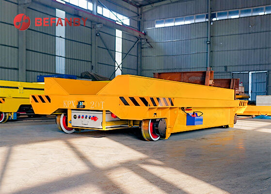 Battery Operated Rail Transfer Cart with Customizable Platform and 1-500T Load Capacity for Coil Handling