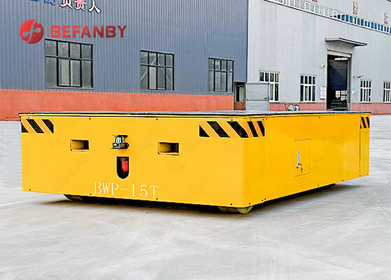 15T積載量PUホイールとリモコン付き無軌道移動カート、産業用