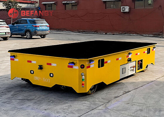 50T オーダーメイド 鋼筋構造枠 軌跡のないフラット転送カート